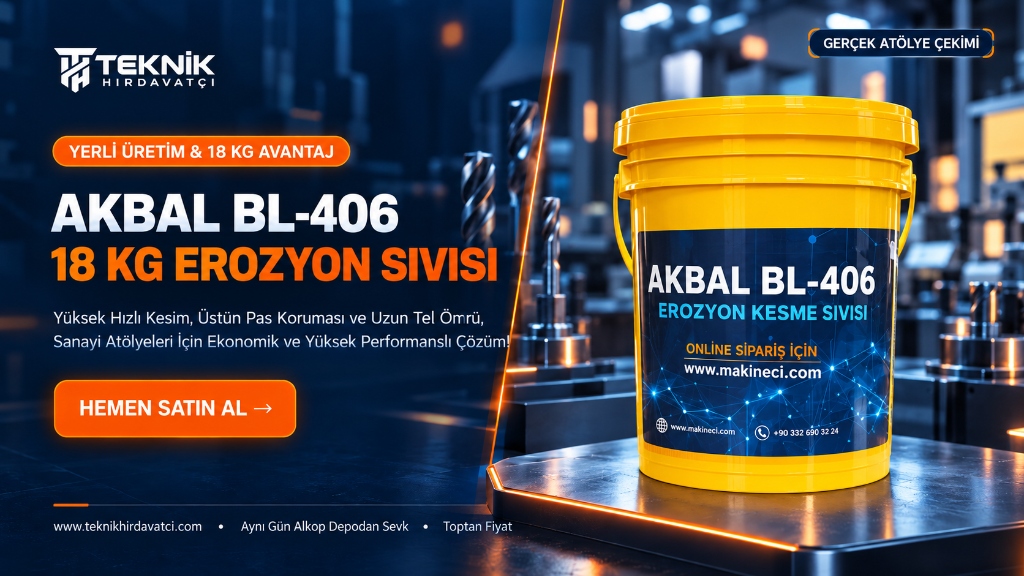 Akbal BL-406 Tel Erozyon Kesme Sıvısı 18 KG